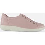 Roze Nubuck Ecco Soft Damessneakers  in maat 37 