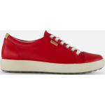 Rode Nubuck Ecco Soft 7 Damessneakers  in maat 37 