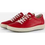Rode Nubuck Ecco Soft 7 Damessneakers  in maat 43 