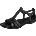 Zwarte Ecco Flash Metallic Sleehak sandalen Sleehakken  in 40 met Gespsluiting in de Sale voor Dames 