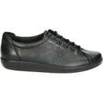 Zwarte Ecco Soft Platte schoenen voor Dames 