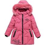 Roze Polyester Kinder winterjassen  in maat 110 voor Meisjes 