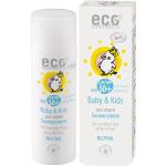 Witte Parabenenvrije Eco Cosmetics Zonnebrandcremes Vegan voor uw gezicht voor een gevoelige huid Alcoholvrij Parabeenvrij Melk met bescherming Vanaf SPF 50 voor Babies 