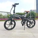 Grijze Opvouwbare Elektrische fietsen met motief van Fiets 