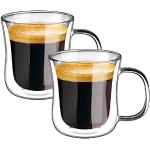 ecooe Dubbelwandige Espresso Koffie Glas Cups Glazen Thee Dessert Borosilicaat Glazen 120ml Set van 2