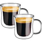 Glazen Koffiekopjes & koffiemokken met motief van Koffie 2 stuks 
