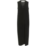 Casual Zwarte Polyester InWear Casual jurken V-hals  in maat S Midi / Kuitlang voor Dames 