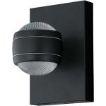 EGLO LED-buitenwandlamp Sesimba 2x3,7 W zwart