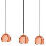 Moderne Oranje Glazen Dimbare Eglo Design hanglampen Rond in de Sale 