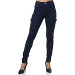 Casual Marine-blauwe Polyester Cargo jeans  in maat XL voor Dames 