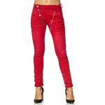Sexy Rode Slimfit jeans  in maat XL voor Dames 