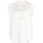 Elegante Ivoor Zijden Shirt Alexander McQueen , White , Dames