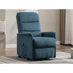 Blauwe Fluwelen armleun Vente-unique Comfort stoelen 