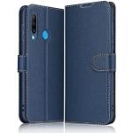 Blauwe Huawei P30 Lite hoesjes type: Wallet Case 