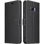 Zwarte Samsung Galaxy S8 hoesjes type: Wallet Case 