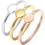 Multicolored Zilveren Handgemaakte Tricolor ringen  voor een Valentijnsdag Gepolijste voor Dames 