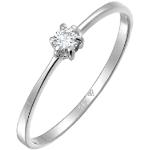 Witte Diamanten Gecertificeerde Verlovingsringen  voor een Valentijnsdag  in 56 Gepolijste voor Dames 