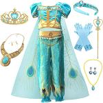 EMIN Meisje Jasmijn Prinses Kostuum met Accessoires Kinderen Aladdin Prinses Verkleden Verjaardag Feest Kerstmis Halloween Carnaval Maskerade Cosplay Kostuum