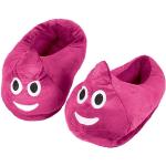 Emoticon sloffen roze poepjes voor kinderen