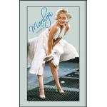 Empire Merchandising 537850 Bedrukte spiegel met houten effect kunststof frame met Marilyn Monroe in wit jurkontwerp 20 x 30 cm