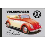empireposter - Volkswagen - Beetle Cabriolet - Grootte (cm), ca. 30x20 - Bedrukte spiegel, NIEUW - Beschrijving: - Bedrukte wandspiegel met zwart kunststof frame in houtlook -