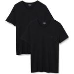 Emporio Armani Underwear Pure Cotton T-shirt voor heren, verpakking van 2 stuks, zwart (Nero/Nero 07320), M EU, wit, M