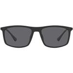 Zwarte Emporio Armani Polarized Zonnebrillen voor Heren 