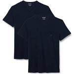 Marine-blauwe Emporio Armani T-shirts  in maat XL 2 stuks in de Sale voor Heren 