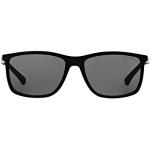 Zwarte Rubberen Emporio Armani Rechthoekige brillen  in maat L voor Dames 