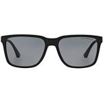 Zwarte Rubberen Emporio Armani Rechthoekige brillen  in maat XL voor Heren 