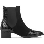 Zwarte Patent Leren Pertini Chelsea boots  in maat 37 met Hakhoogte 3cm tot 5cm met Spitse neuzen  in de Sale voor Dames 