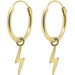 Gouden Zilveren Gecertificeerde 24K Creool oorbellen voor Dames 