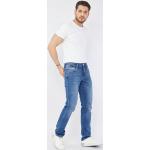 Blauwe Elasthan Regular jeans voor Heren 