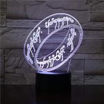 LED-lamp Unieke Ring The Lord of the Rings ESDLA kleur veranderende USB Nachtlampje & Decoratie