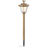 Esotec Solar vloerlamp Tivoli, hoogte 68 cm, koperkleurig, lichtkleur warm wit 102062