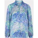 Esqualo blouse Blouse basic Bayside Leaves pr Sp24.15012/999 print Esqualo , Multicolor , Heren