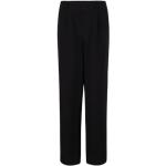Flared Zwarte Polyester High waist Esqualo Damespantalons  in maat XL 
