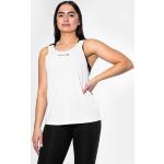 Witte Polyester Ademende Sporttops Boothals  in maat S 