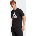 Zwarte Jersey adidas Essentials T-shirts  in maat XL voor Heren 