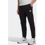 Zwarte Fleece adidas Essentials Sweatbroeken & Trainingsbroeken  in maat XXL Tapered voor Heren 