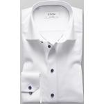 Witte ETON Overhemden met borstzak  in maat S voor Heren 