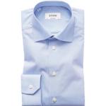Blauwe ETON Geruite overhemden  in maat XL voor Heren 
