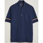 Etro Knitted Cotton/Linen Polo Navy