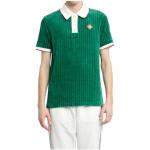 Klassieke Groene Velours Casablanca Poloshirts  in maat XL Sustainable in de Sale voor Heren 