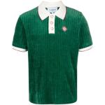 Groene Velours Casablanca Poloshirts  in maat L in de Sale voor Heren 
