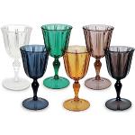 Multicolored Glazen vaatwasserbestendige Excèlsa Wijnglazen 6 stuks 