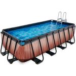 EXIT Frame Pool 4x2x1m houtbruin