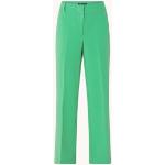 Expresso Mid waist wide fit pantalon met persplooi - Groen
