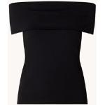Zwarte Stretch Expresso Off shoulder tops Off-shoulder halslijn voor Dames 