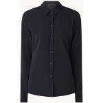 Expresso Xanta blouse van travel jersey - Donkerblauw